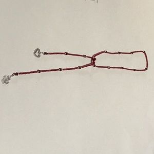 Silpada Silver/Garnet  Y Necklace